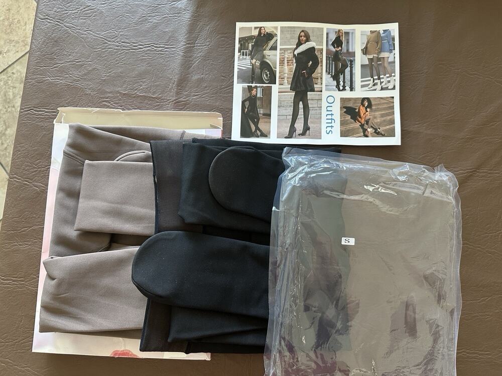 (2 Pairs) Women's Fleece Lined Leggings Thermal Warm Winter